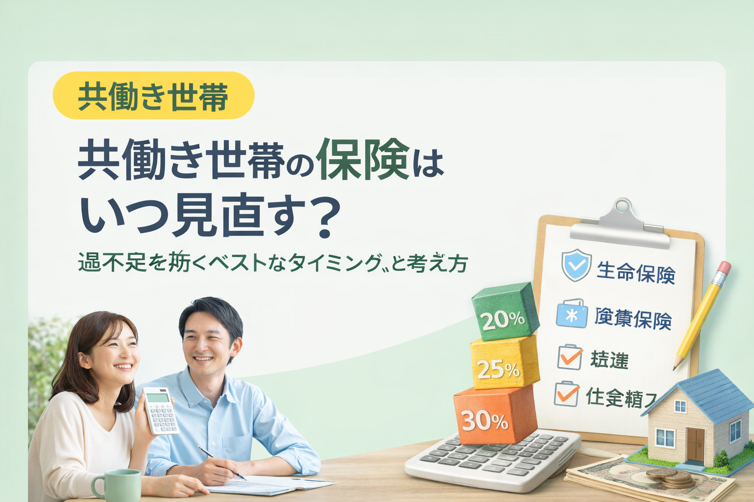 共働き世帯の保険はいつ見直す？
