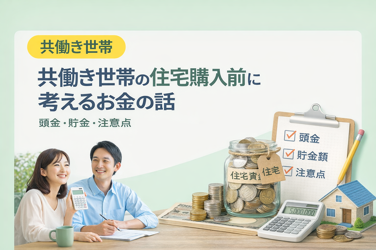 共働き世帯の住宅購入前に考えるお金の話