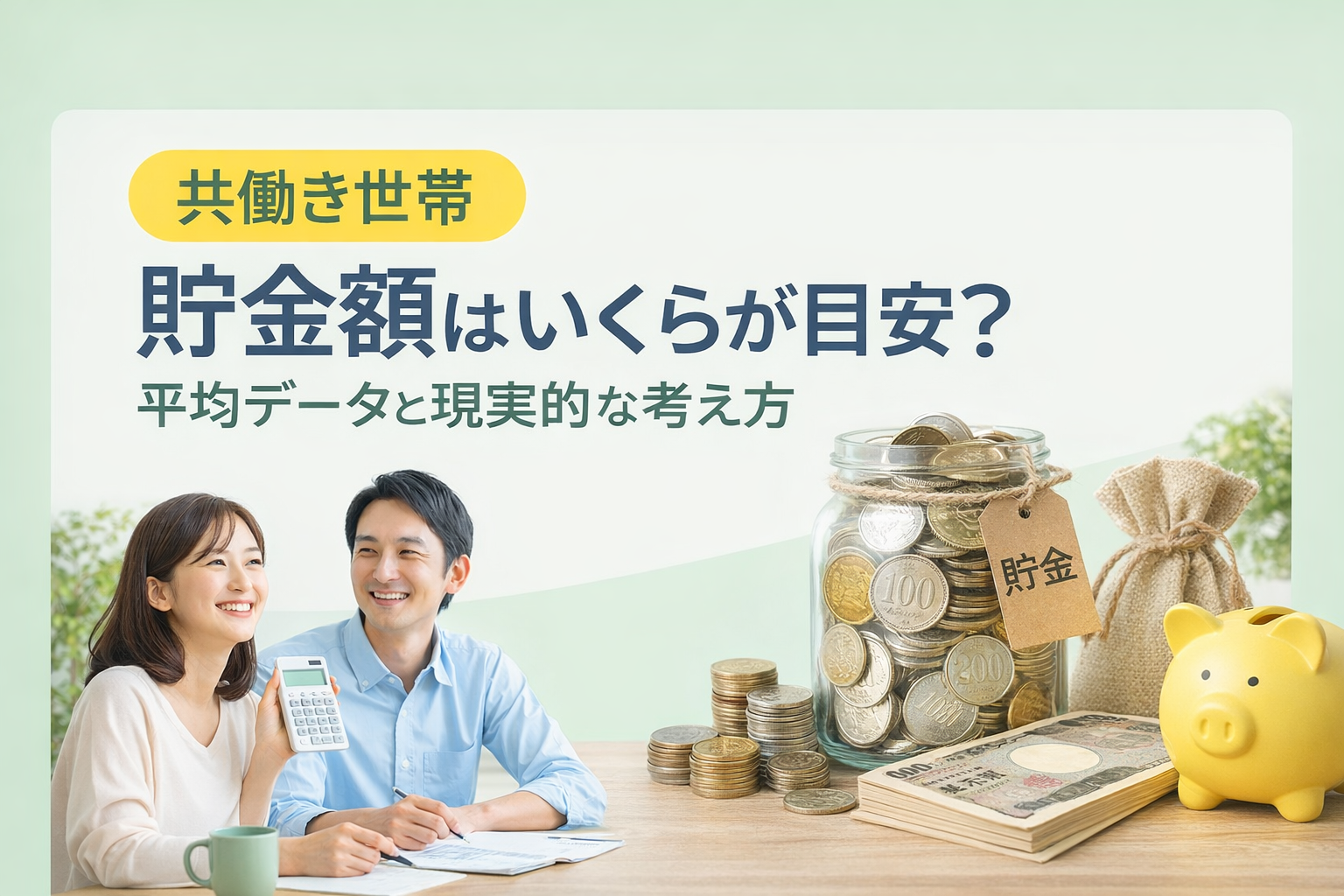 共働き世帯　貯金額はいくらが目安？