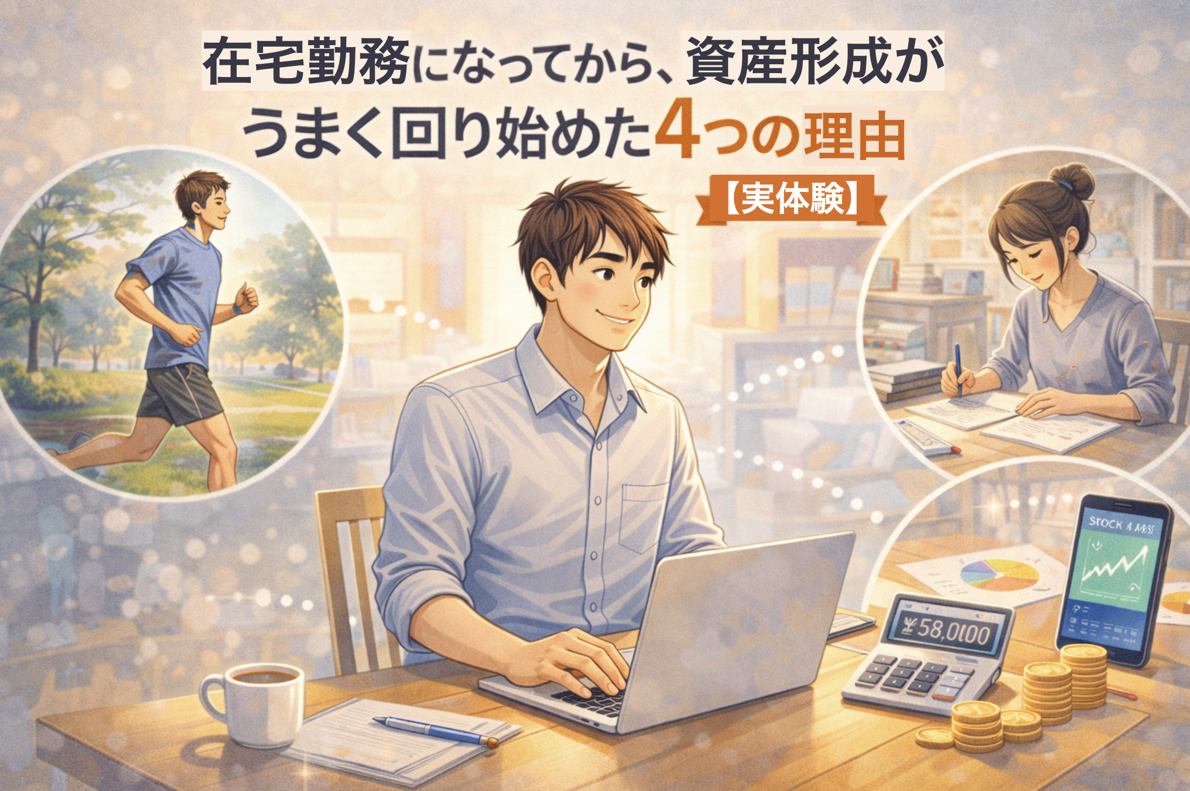在宅勤務で資産形成